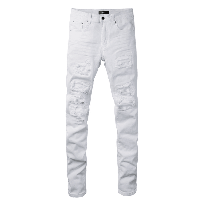 Amr White Ripped Jeans - Novell "Fashion"