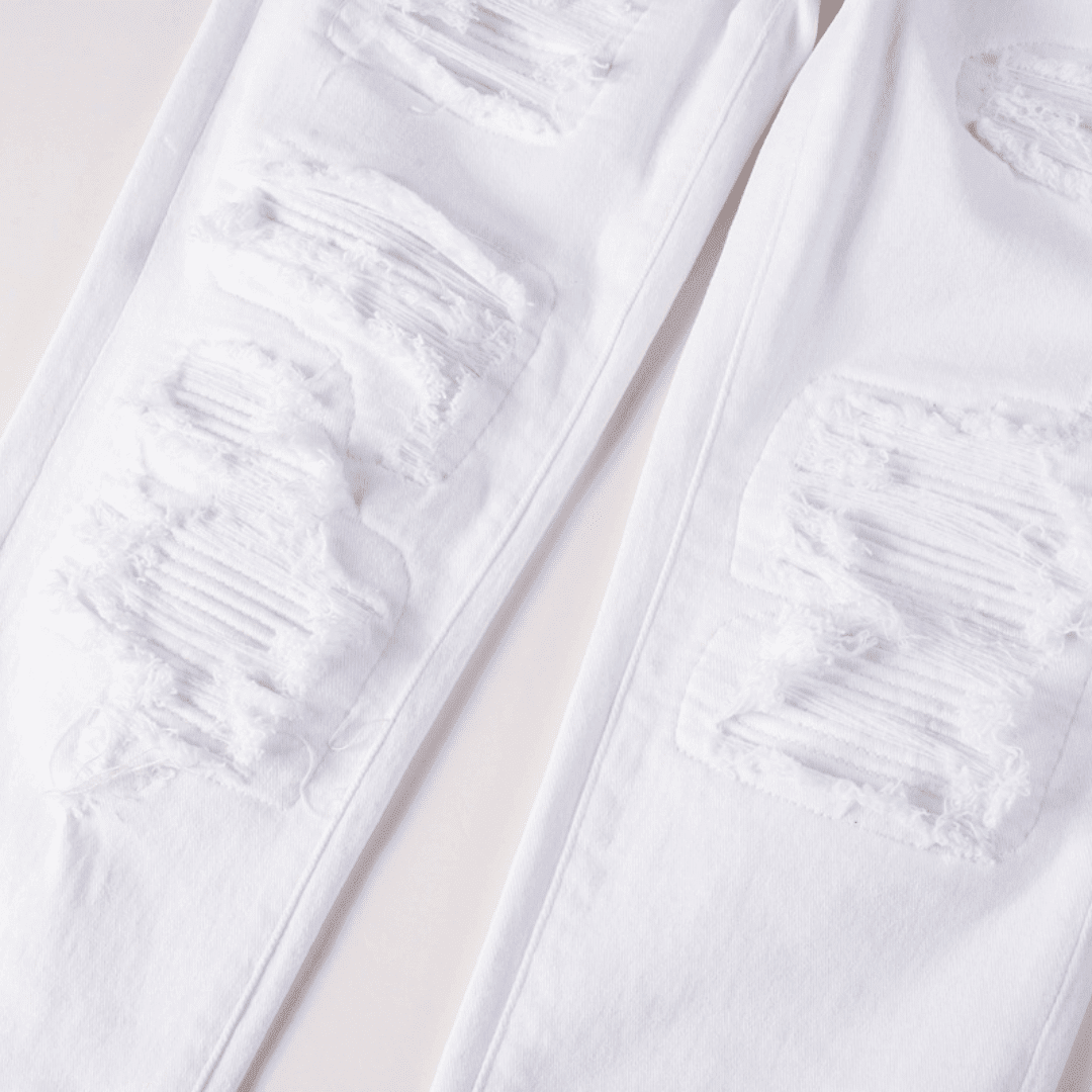 Amr White Ripped Jeans - Novell "Fashion"