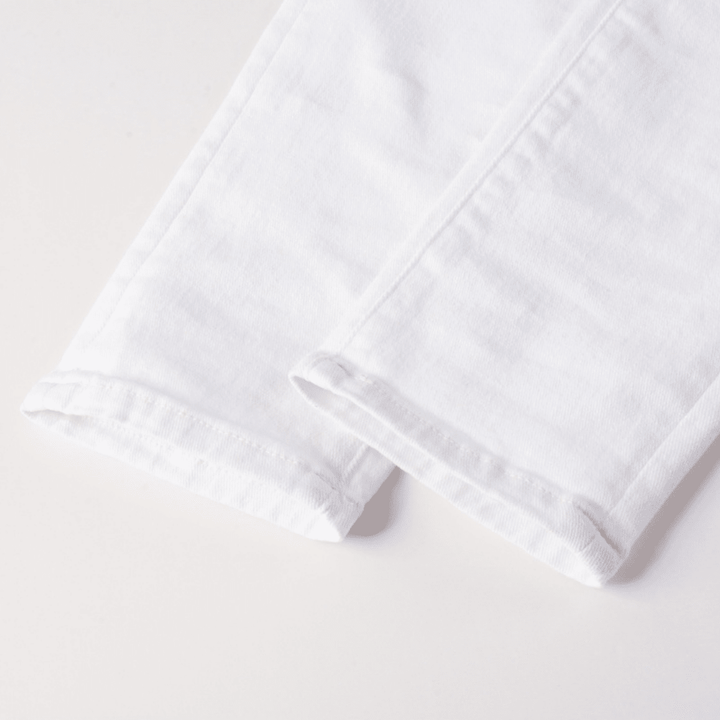 Amr White Ripped Jeans - Novell "Fashion"