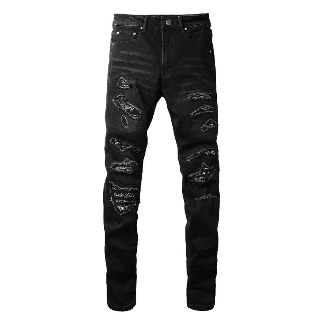 Amr Zebra Bandana Black Jeans - Novell "Fashion"