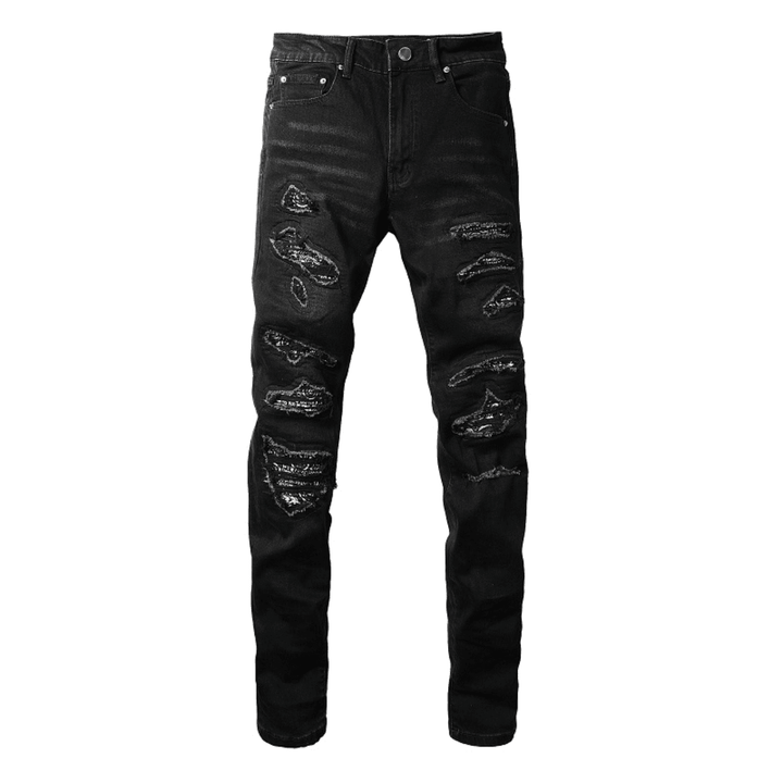 Amr Zebra Bandana Black Jeans - Novell "Fashion"