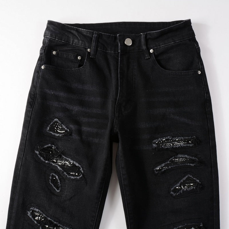 Amr Zebra Bandana Black Jeans - Novell "Fashion"