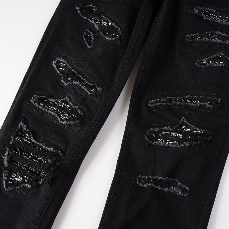 Amr Zebra Bandana Black Jeans - Novell "Fashion"