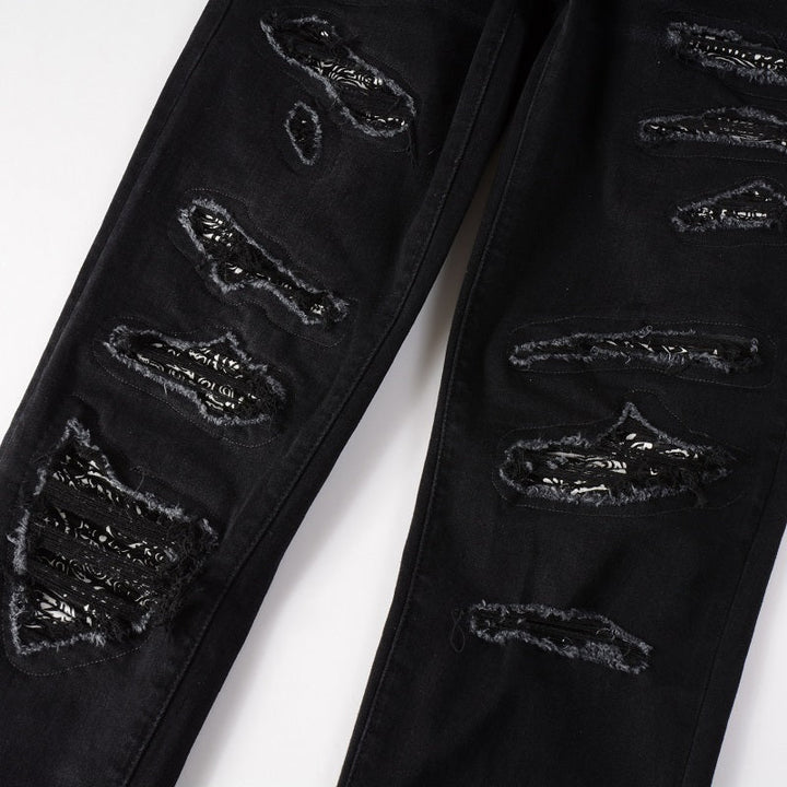 Amr Zebra Bandana Black Jeans - Novell "Fashion"