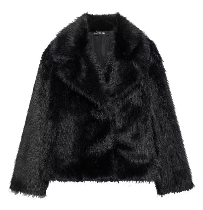 Virale Kunstfelljacke