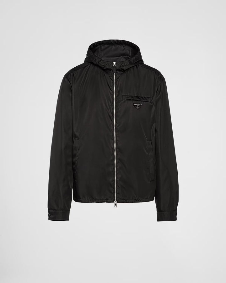 Blousonjacke aus Re-Nylon mit Kapuze