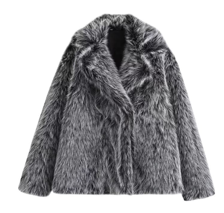 Virale Kunstfelljacke