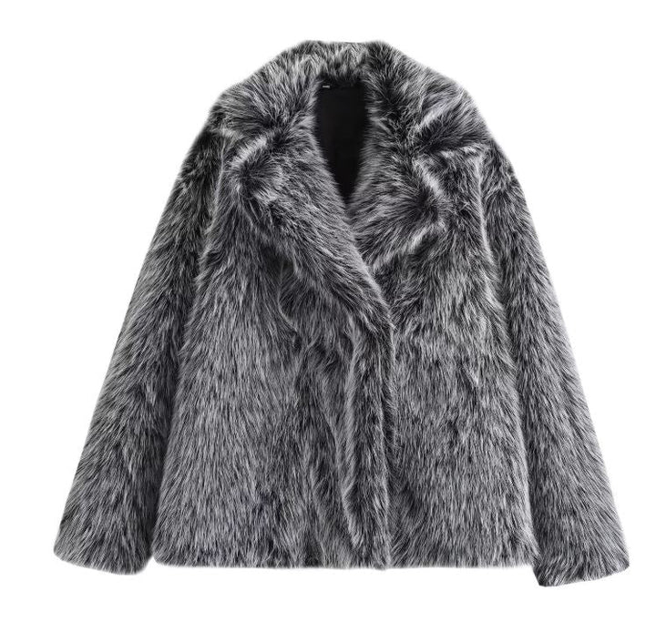 Virale Kunstfelljacke