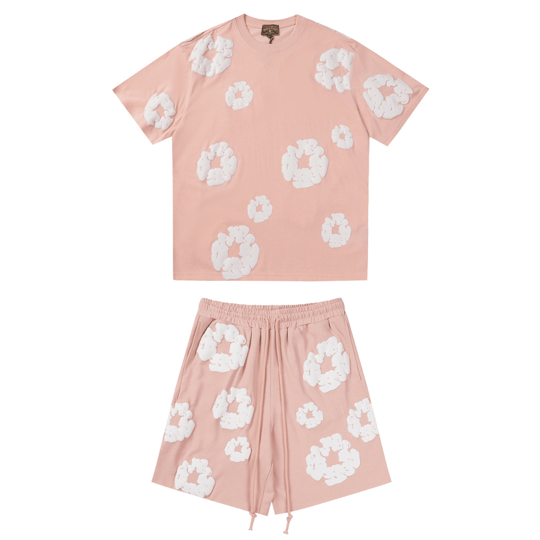 Denim Trs Pink Short set - Novell "Fashion"