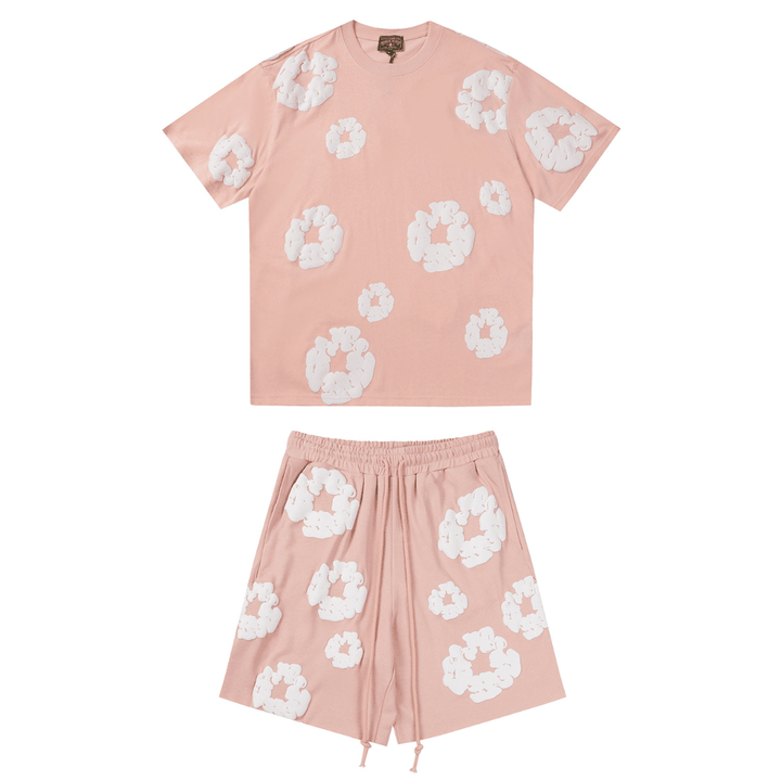 Denim Trs Pink Short set - Novell "Fashion"
