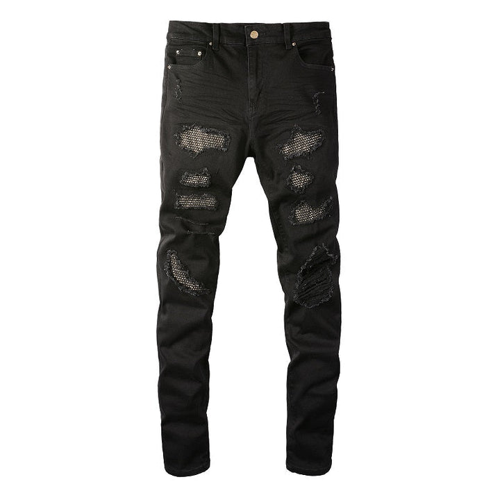 Amr Full Black Diamonds Jeans - BabyLuxee.de