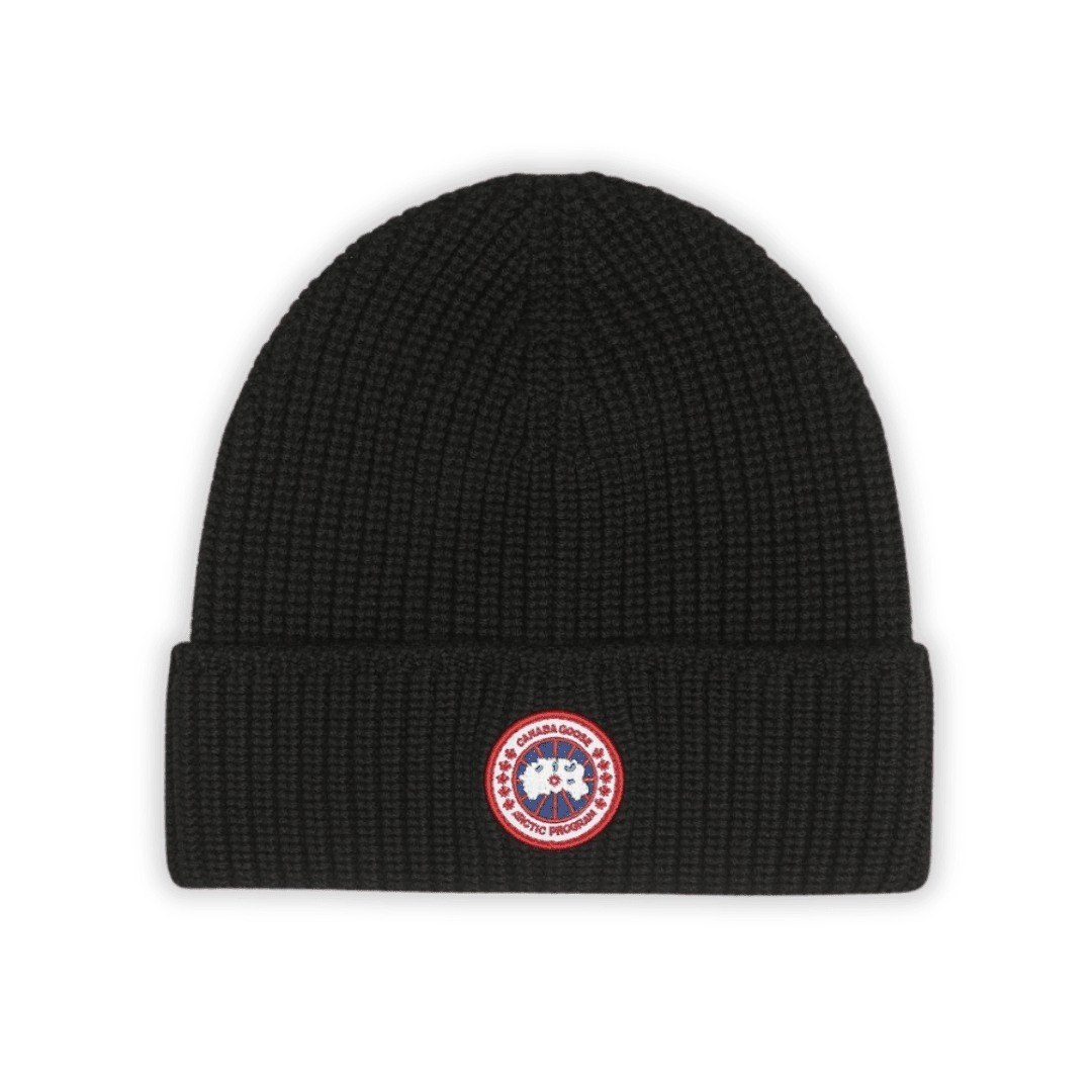 Goose Black Ribbed Beanie - Novell "Fashion"