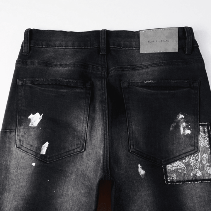 Purple Bandana Black Jeans - Novell "Fashion"