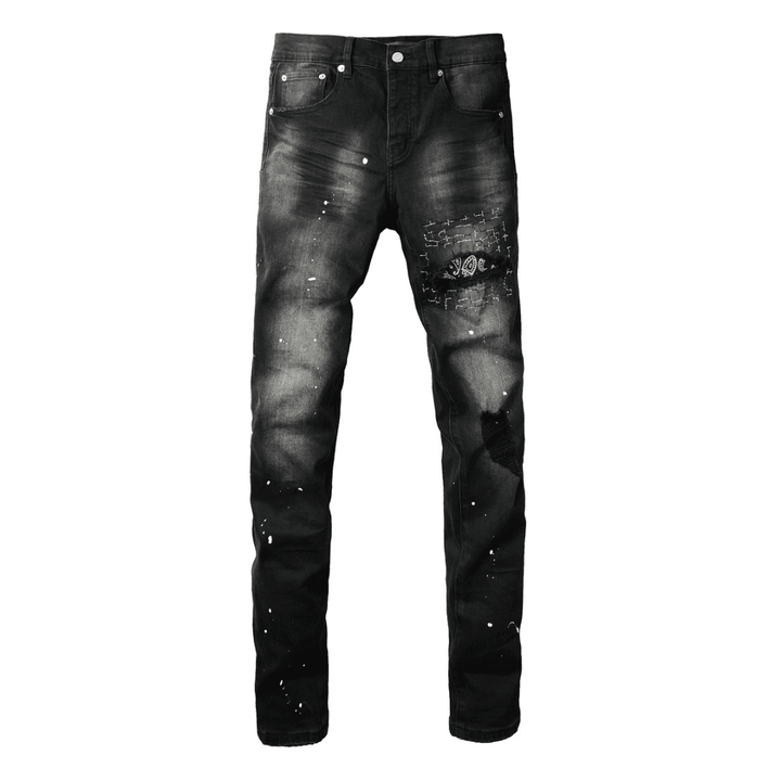 Purple Bandana Black Jeans - Novell "Fashion"