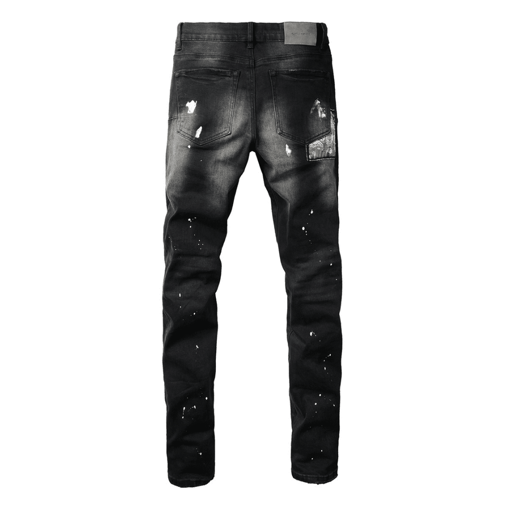 Purple Bandana Black Jeans - Novell "Fashion"
