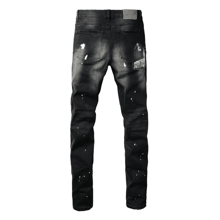 Purple Bandana Black Jeans - Novell "Fashion"
