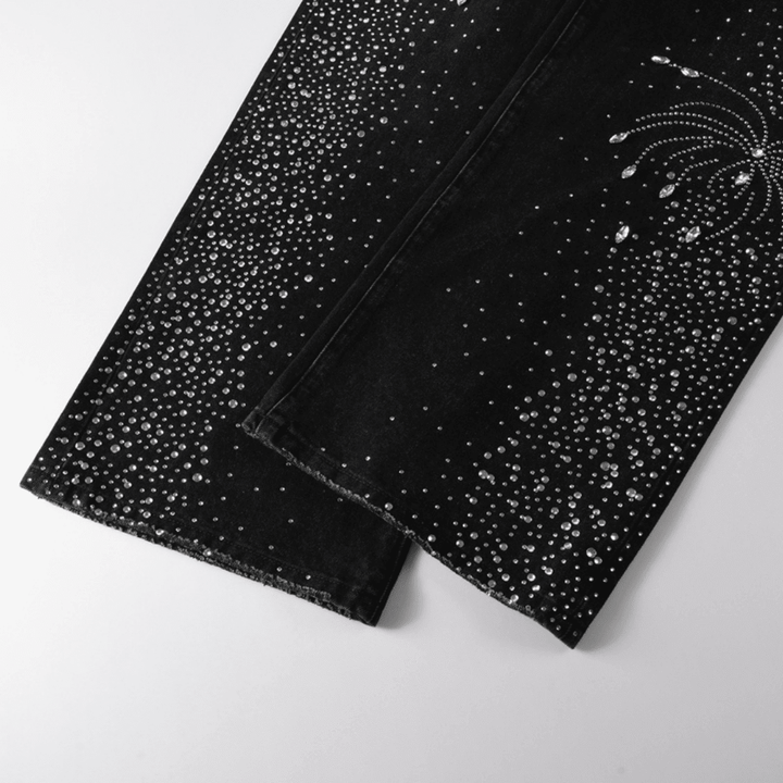 Purple Black Diamonds Jeans - Novell "Fashion"