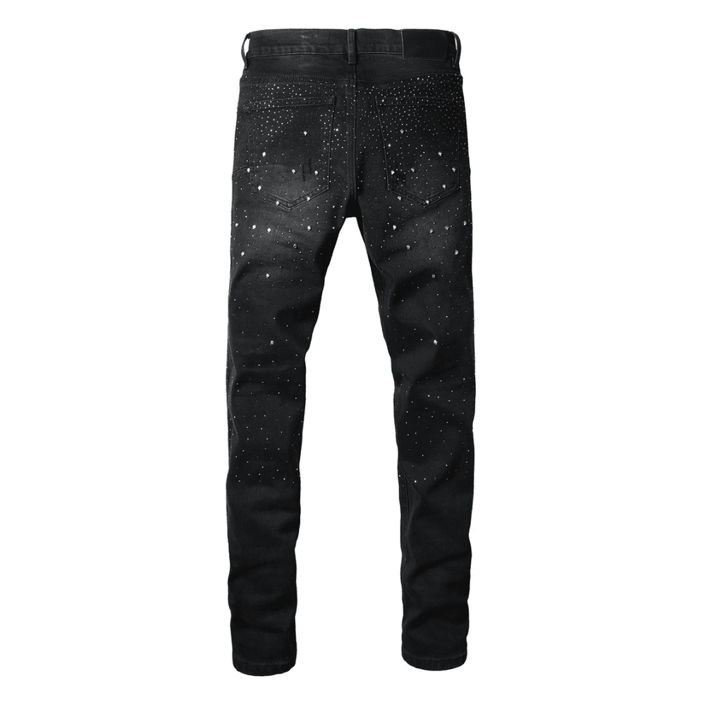 Purple Black Diamonds Jeans - Novell "Fashion"
