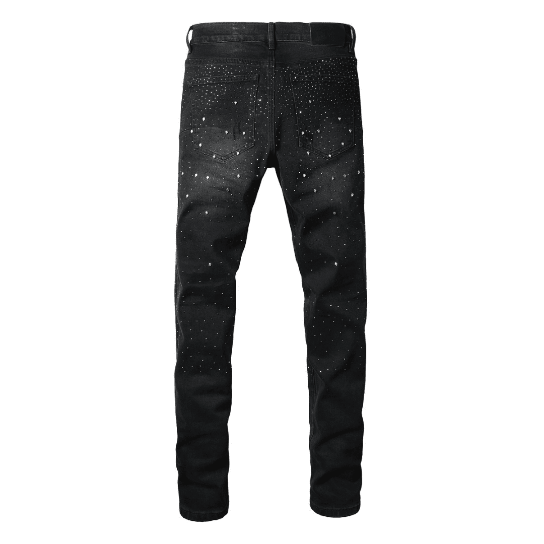 Purple Black Diamonds Jeans - Novell "Fashion"