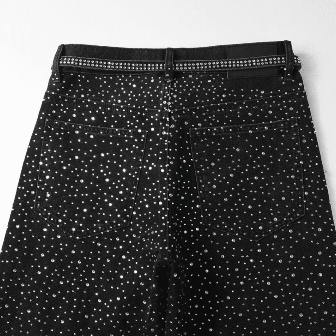 Purple Black Diamonds Jeans - Novell "Fashion"