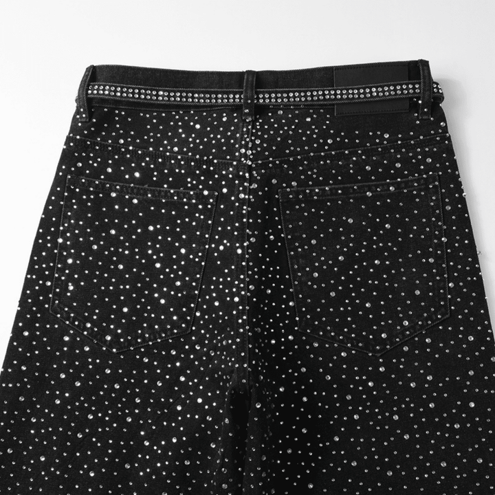 Purple Black Diamonds Jeans - Novell "Fashion"