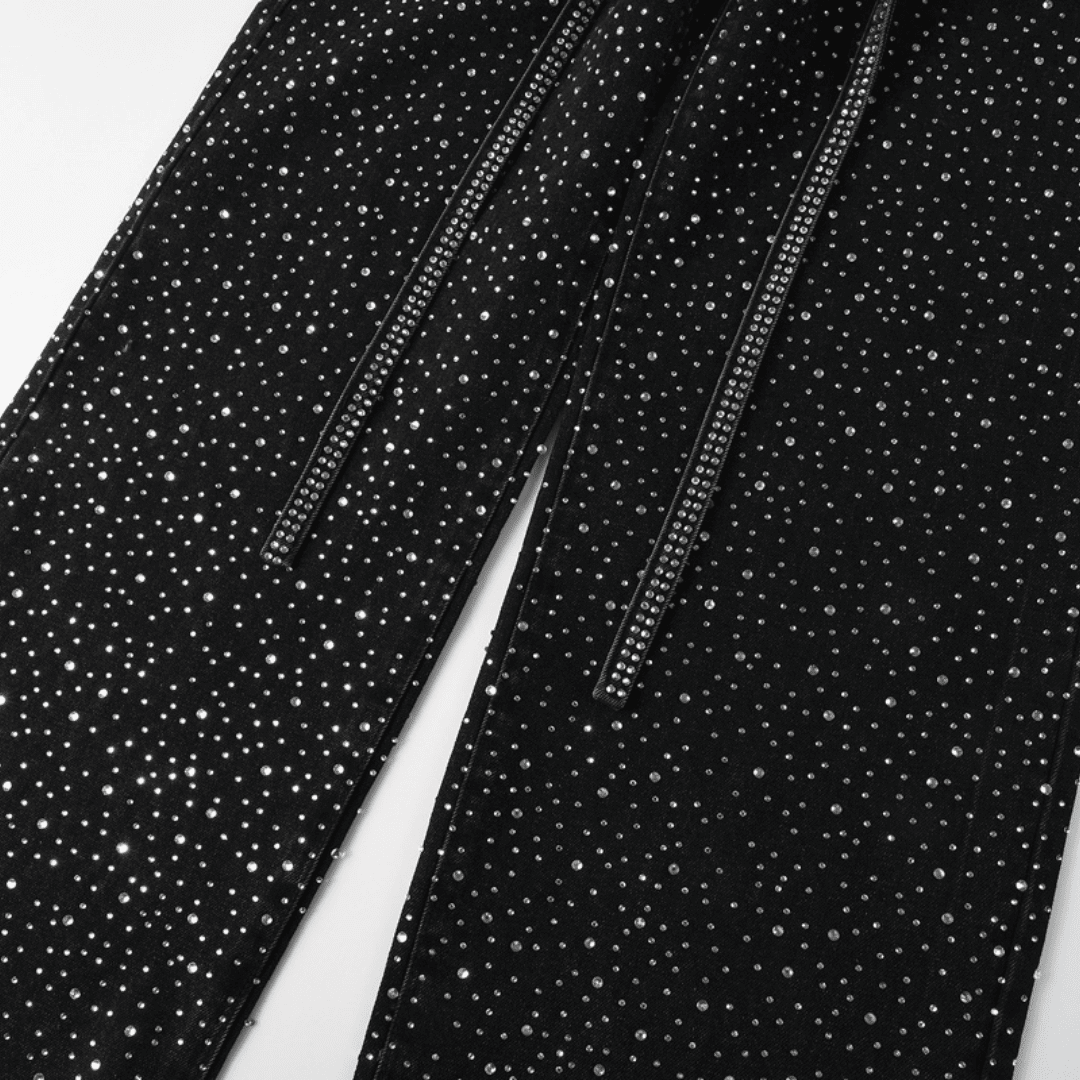 Purple Black Diamonds Jeans - Novell "Fashion"