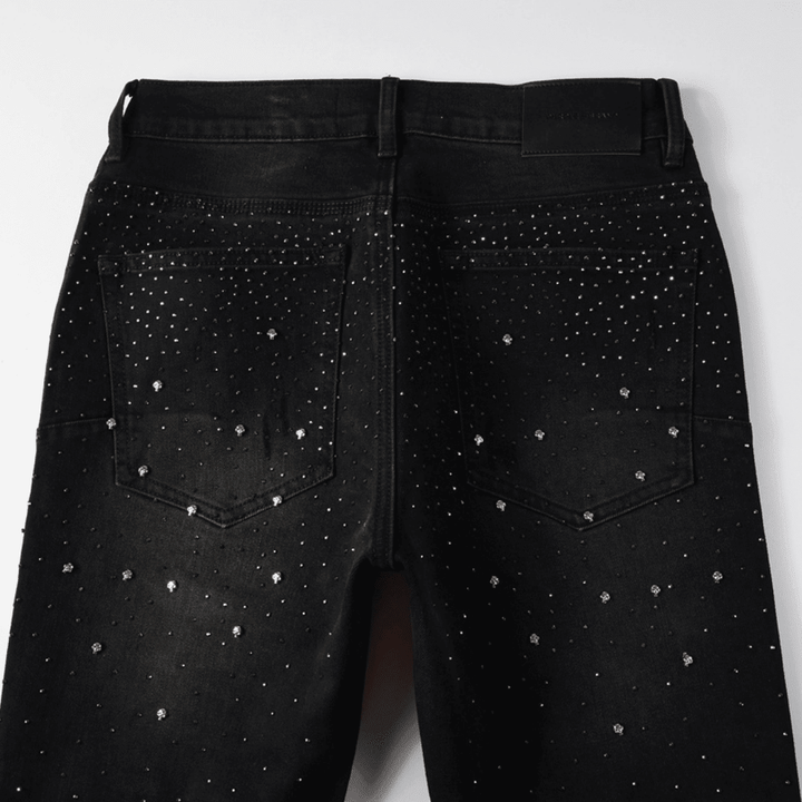 Purple Black Diamonds Jeans - Novell "Fashion"