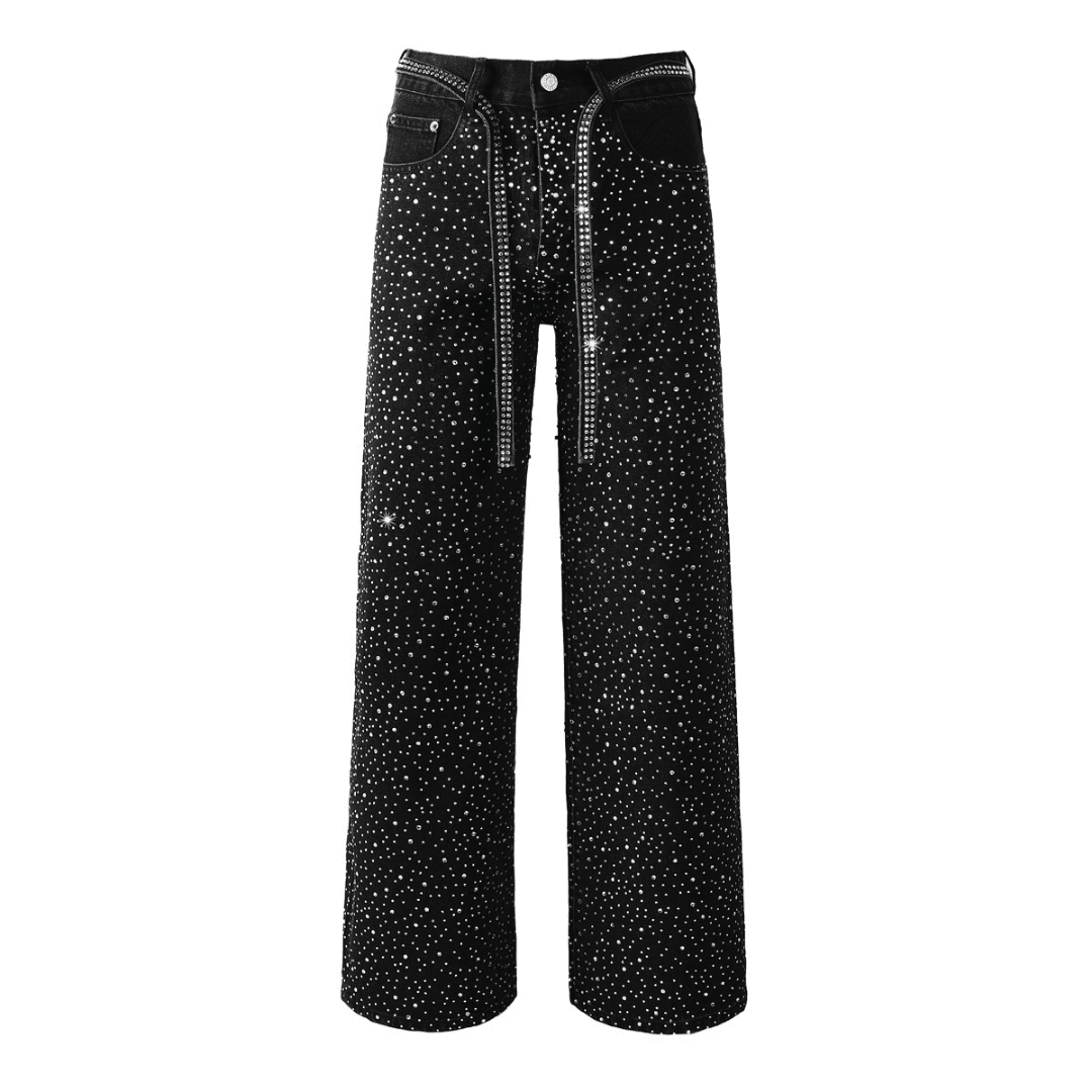 Purple Black Diamonds Jeans - Novell "Fashion"