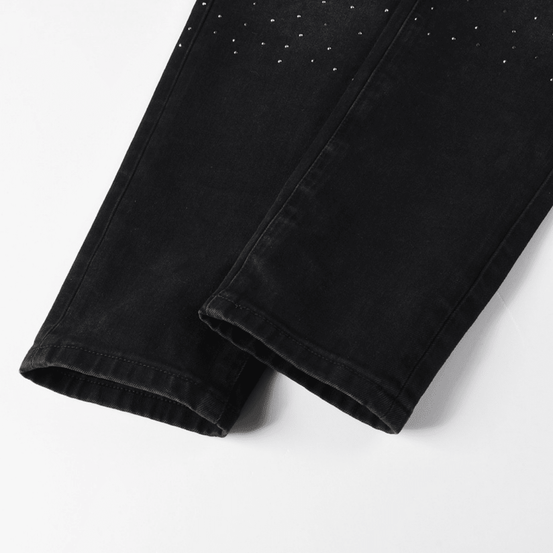 Purple Black Diamonds Jeans - Novell "Fashion"