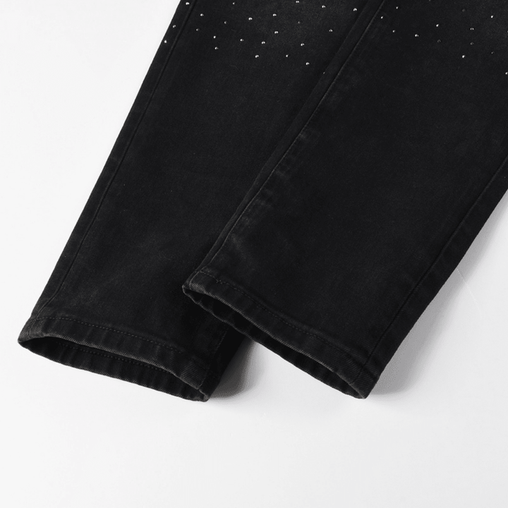 Purple Black Diamonds Jeans - Novell "Fashion"