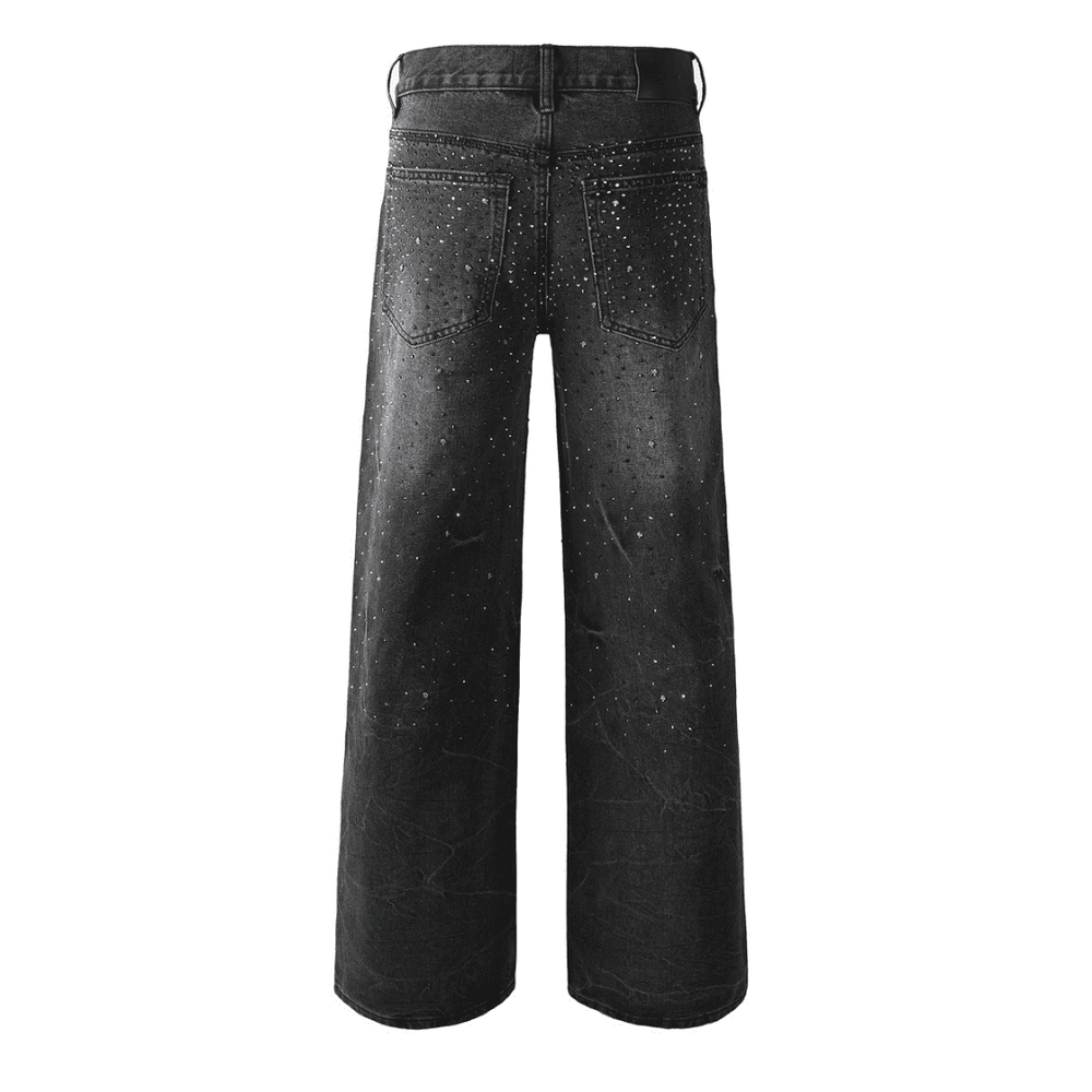 Purple Black Diamonds Jeans - Novell "Fashion"