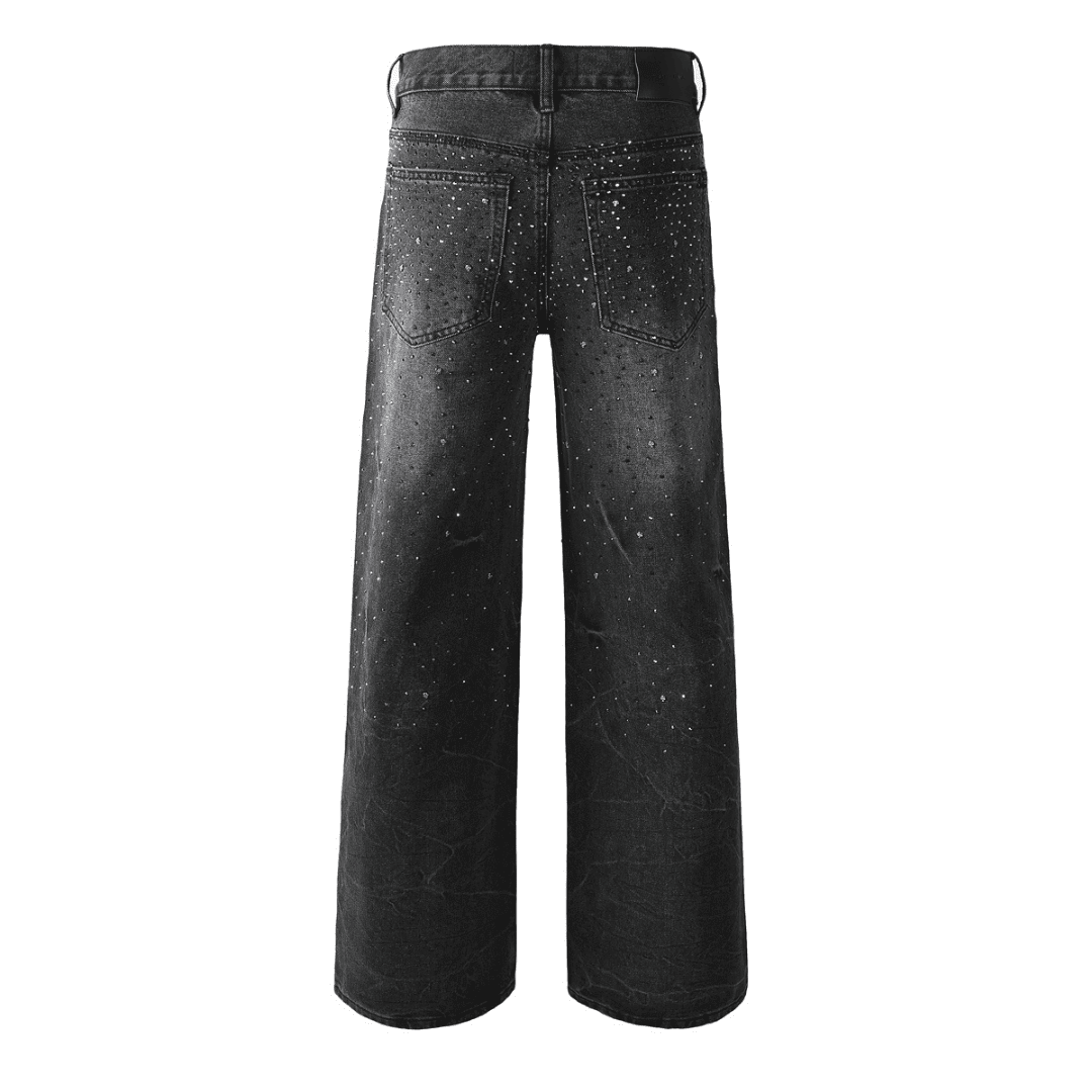 Purple Black Diamonds Jeans - Novell "Fashion"