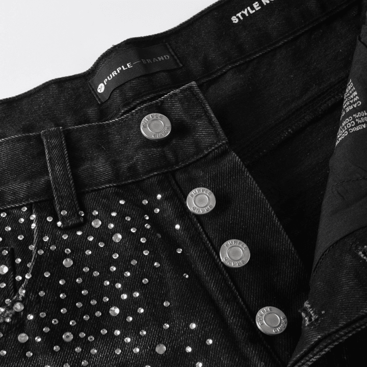 Purple Black Diamonds Jeans - Novell "Fashion"