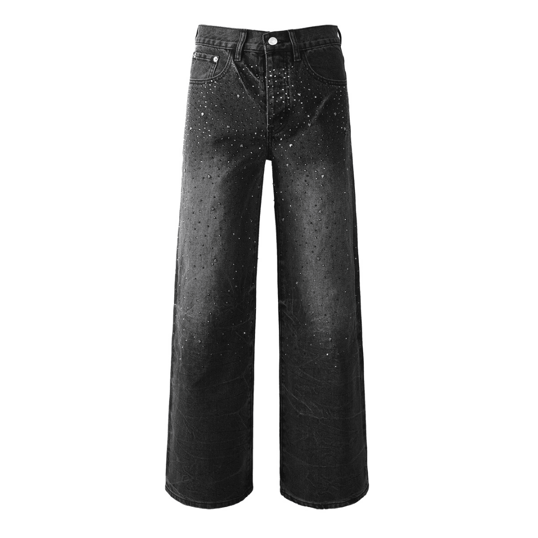 Purple Black Diamonds Jeans - Novell "Fashion"