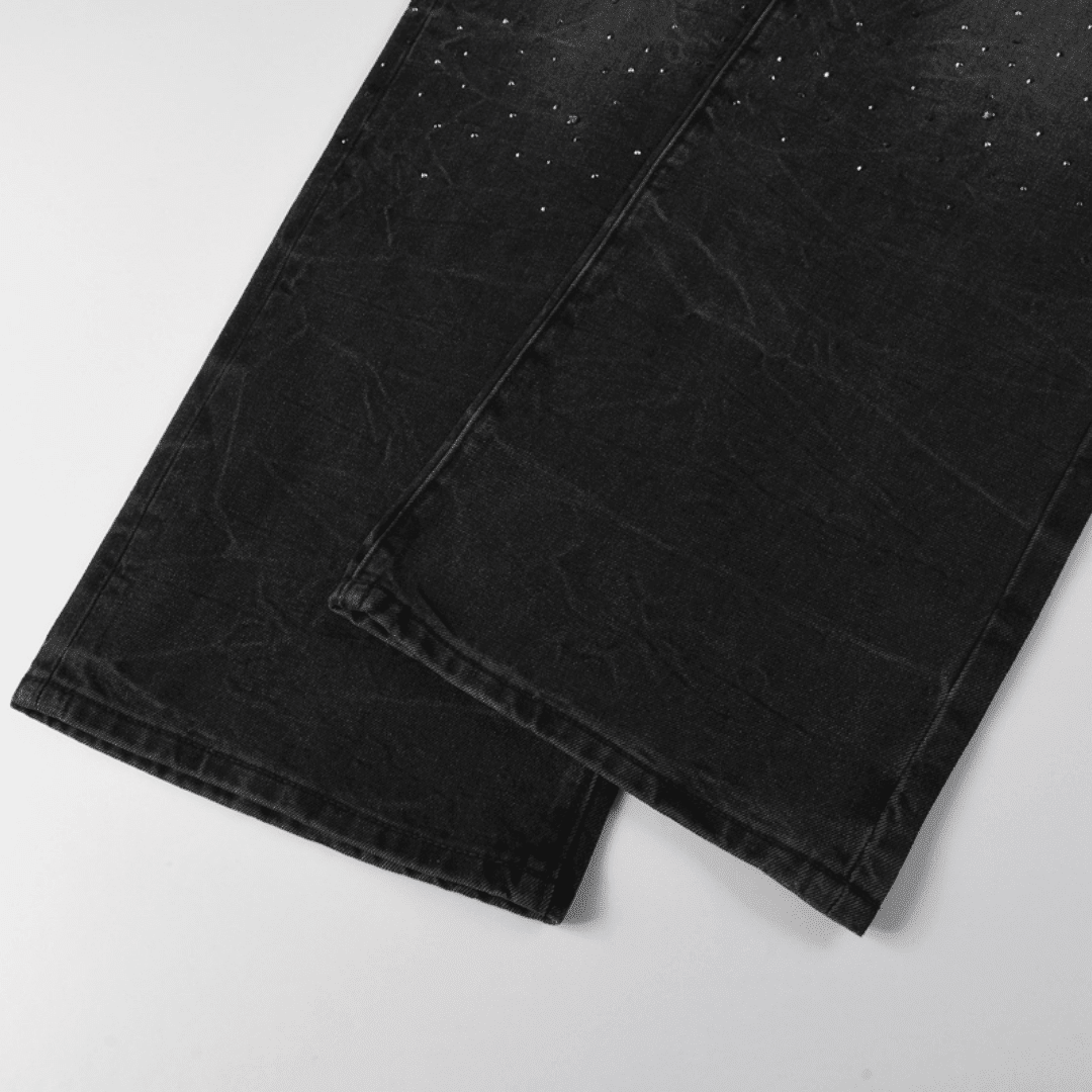 Purple Black Diamonds Jeans - Novell "Fashion"