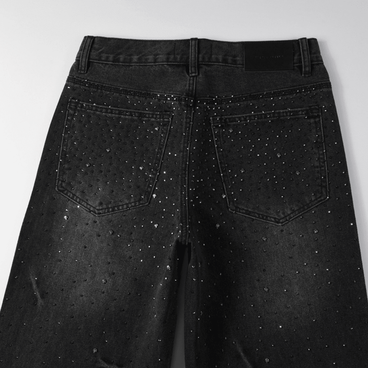Purple Black Diamonds Jeans - Novell "Fashion"