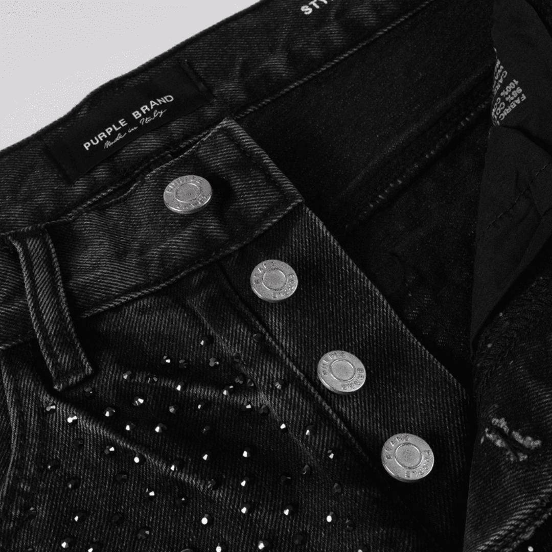 Purple Black Diamonds Jeans - Novell "Fashion"