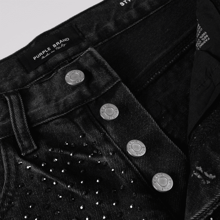 Purple Black Diamonds Jeans - Novell "Fashion"