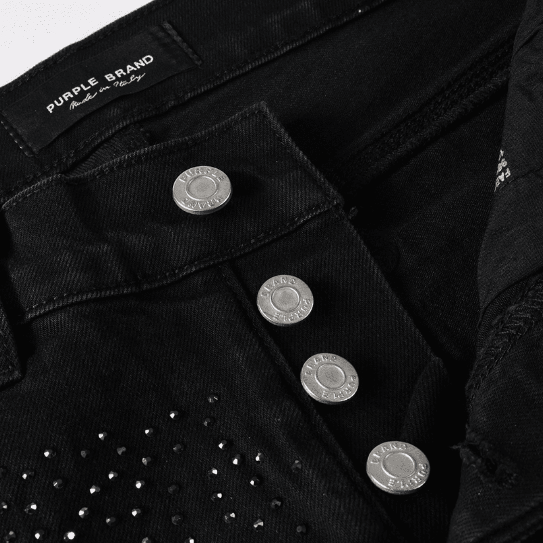 Purple Black Diamonds Jeans - Novell "Fashion"
