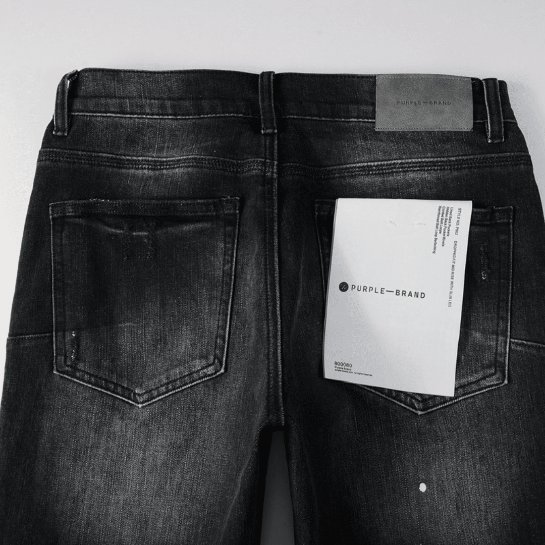 Purple Black Jeans - Novell "Fashion"