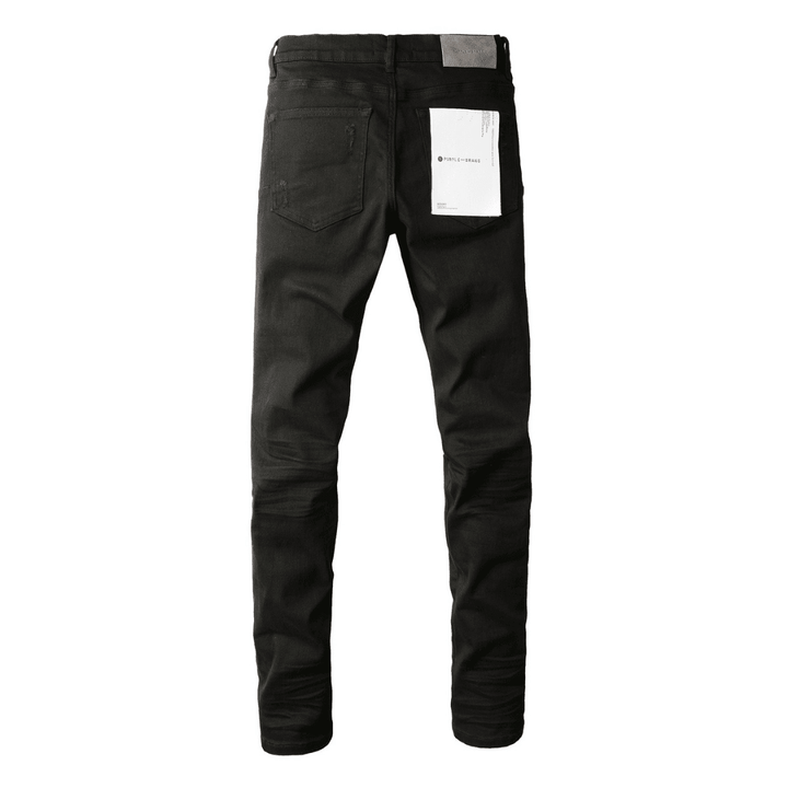 Purple Black Ripped Jeans - Novell "Fashion"
