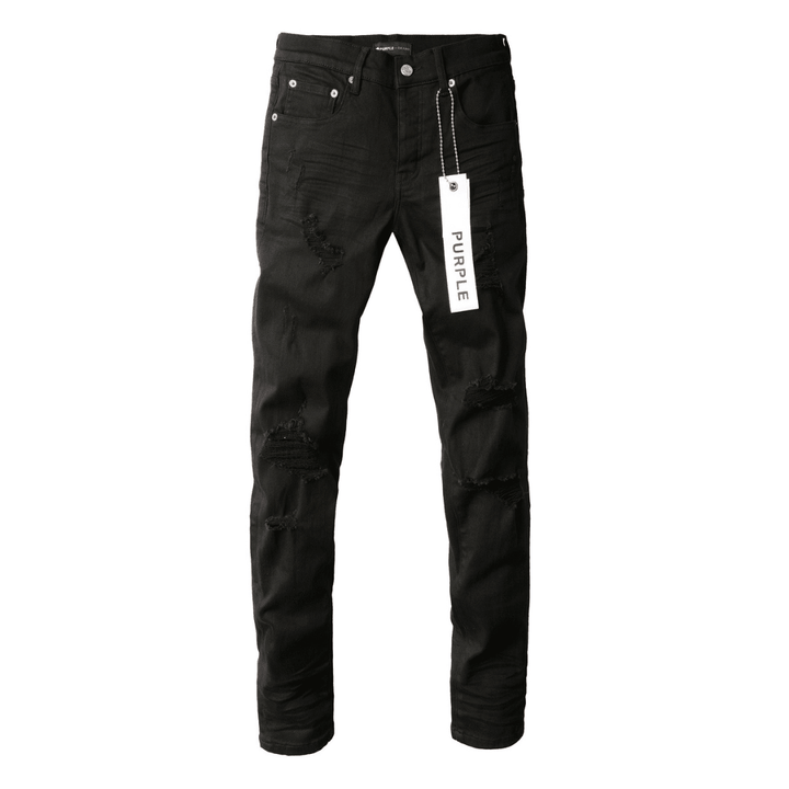 Purple Black Ripped Jeans - Novell "Fashion"