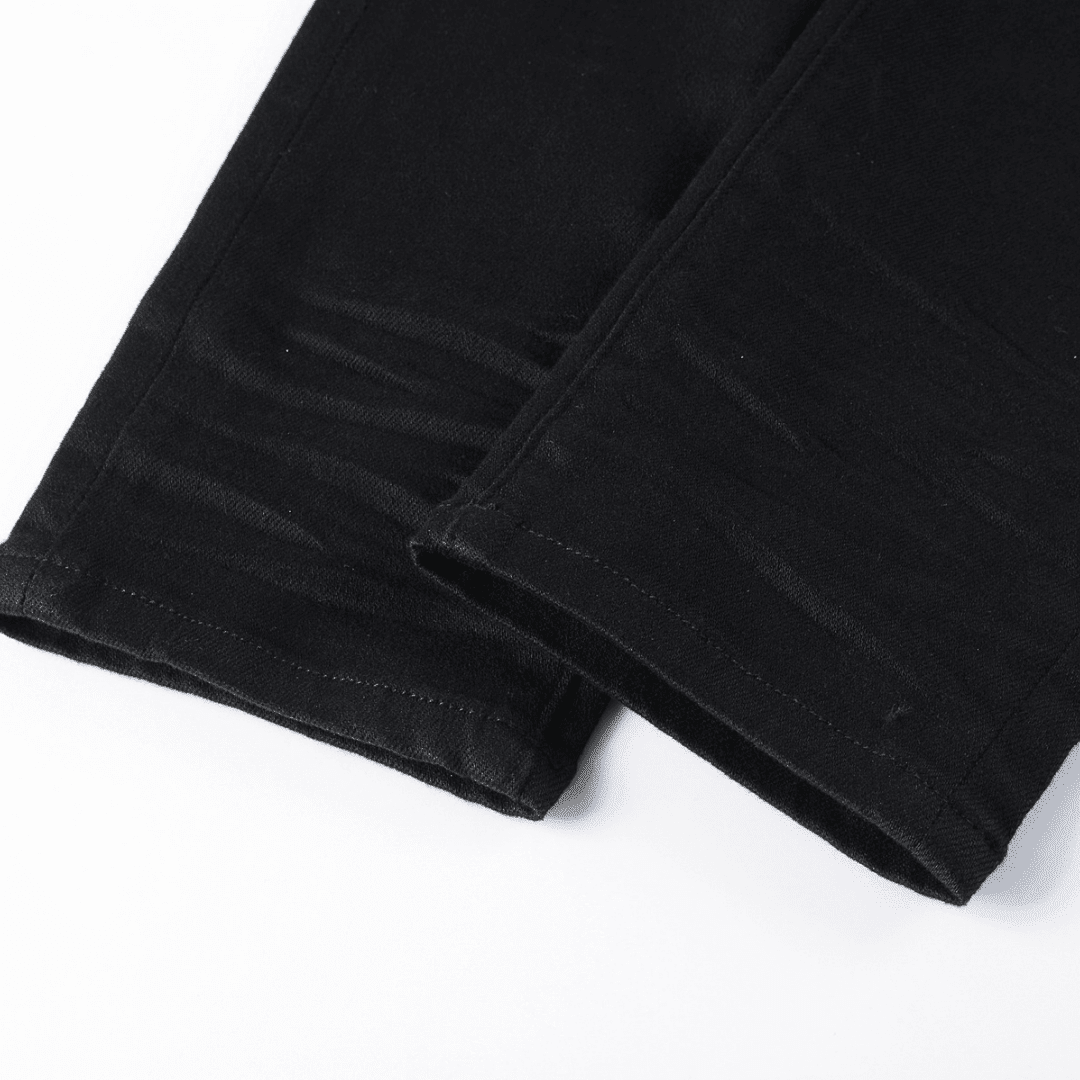 Purple Black Ripped Jeans - Novell "Fashion"