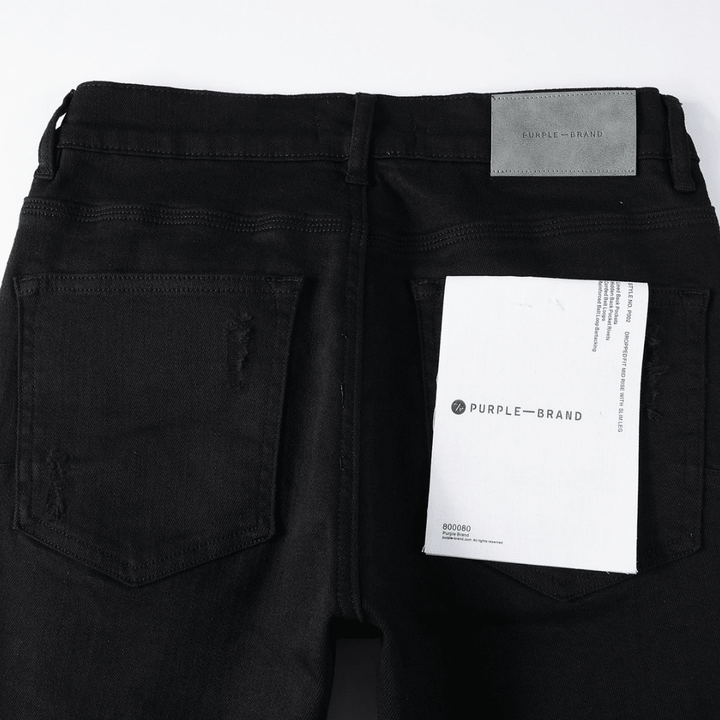 Purple Black Ripped Jeans - Novell "Fashion"