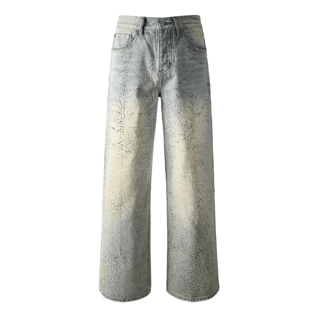 Purple Blue Distressed Jeans - Novell "Fashion"