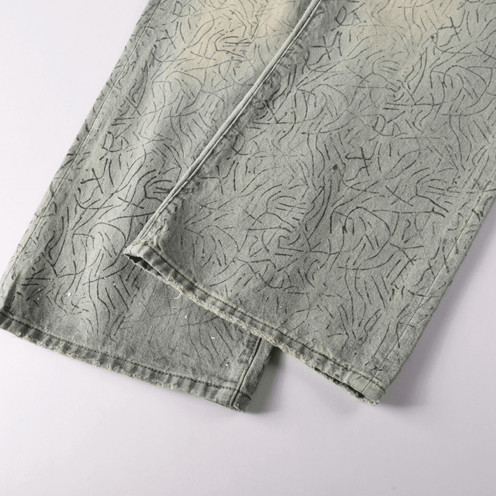 Purple Blue Distressed Jeans - Novell "Fashion"
