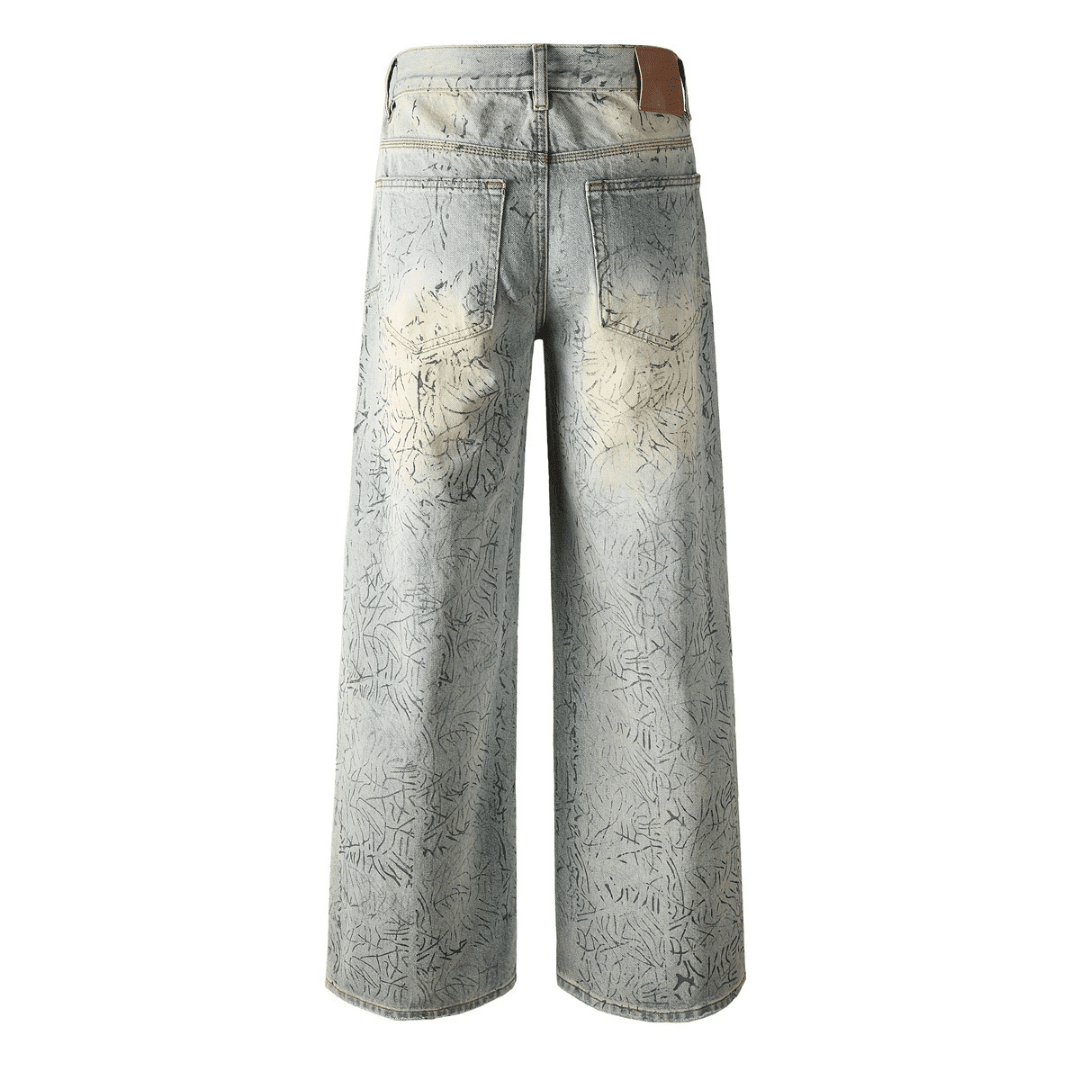 Purple Blue Distressed Jeans - Novell "Fashion"