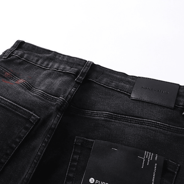 Purple Distressed Paint Jeans - Novell "Fashion"