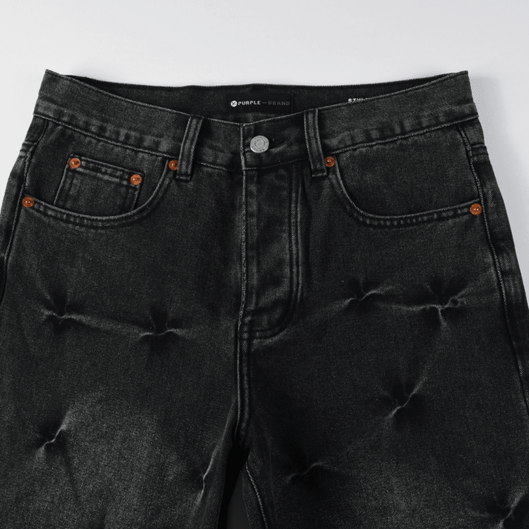 Purple Flared Black Jeans - Novell "Fashion"