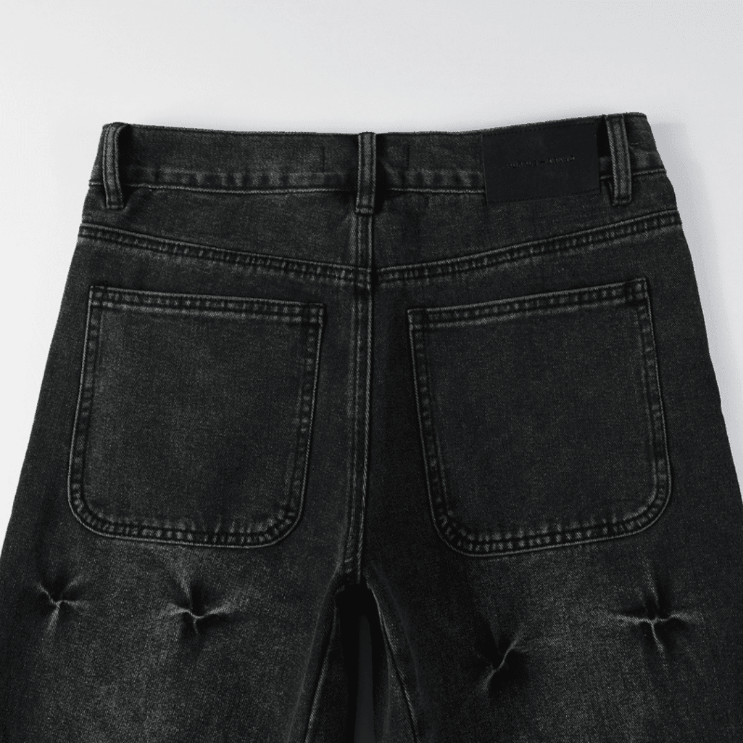 Purple Flared Black Jeans - Novell "Fashion"